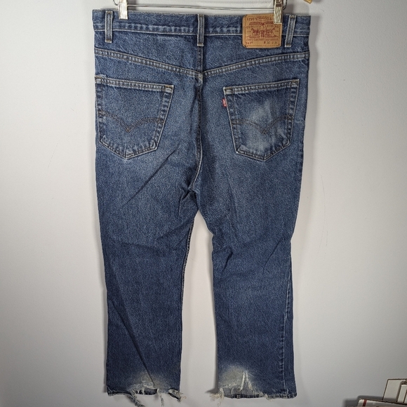 Levi Strauss & Co. 517 boot cut 36x30 men's denim Jeans 100% cotton made in USA - Picture 6 of 8